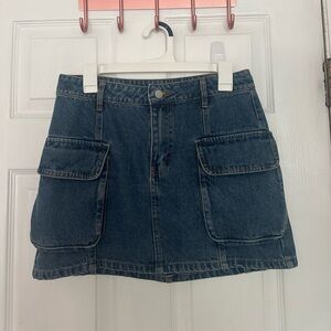 Denim Mini Skirt